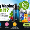 Blog banner for “Is 0mg Vaping Worth It?” showing nicotine-free vape pods and a clean modern layout about 0mg vaping.