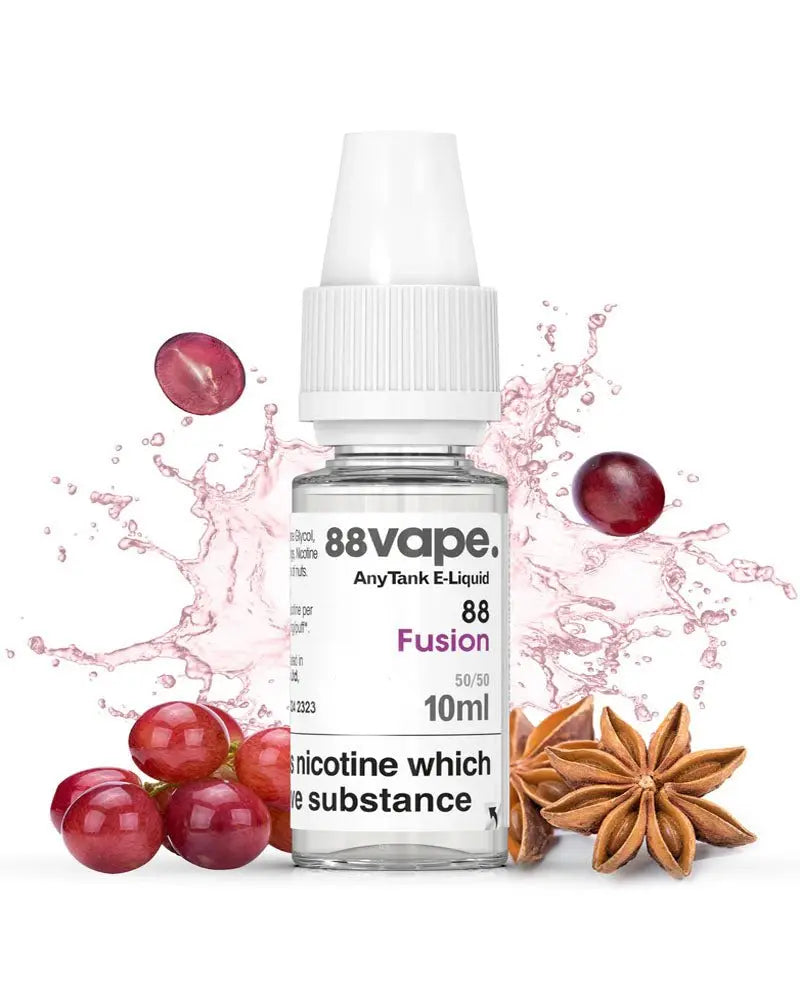 88 Vape 50/50 E-Liquid 10ml Only 89p Vape Juice | Washington Vapes UK 88 Vape 50/50 E-Liquid 10ml Only 89p Vape Juice | Washington Vapes UK