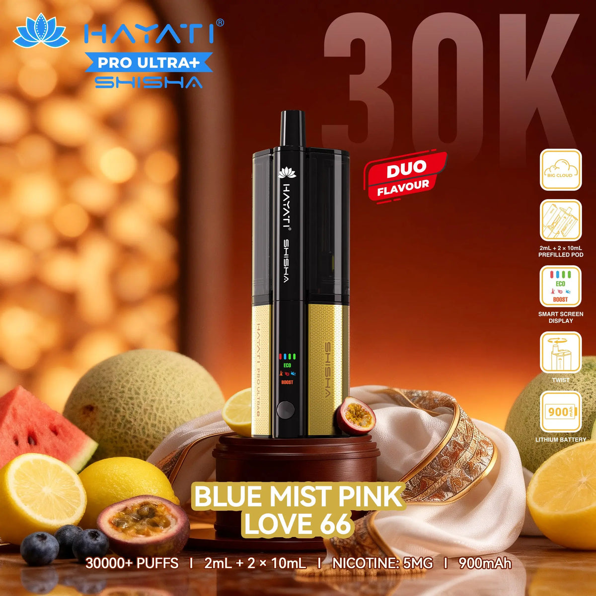 hayati vape 30000 puffs Hayati 30K Shisha Pro Ultra Plus 30000 Puff Pod Kit
