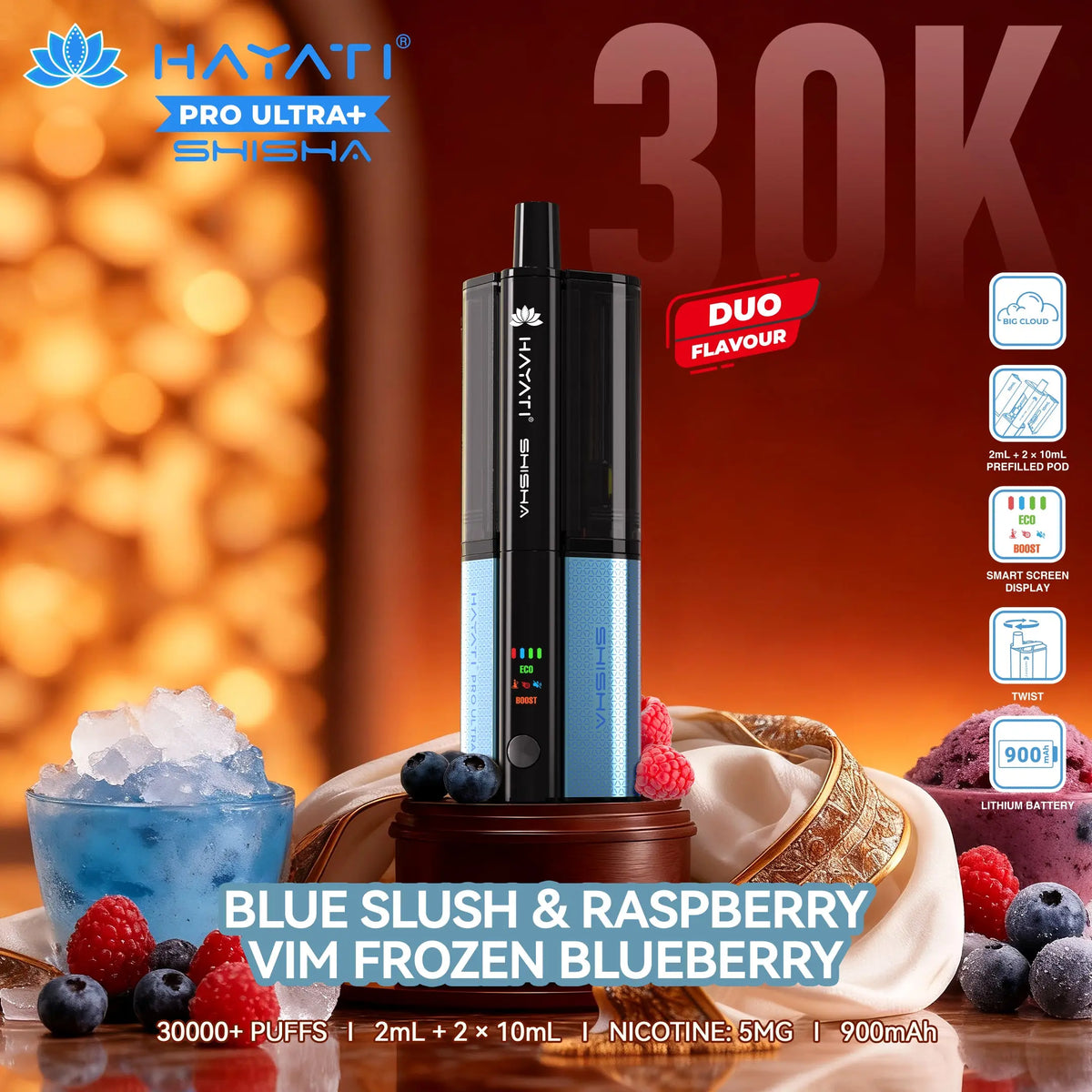 Hayati 30K Shisha Pro Ultra Plus 30000 Puff Pod Kit