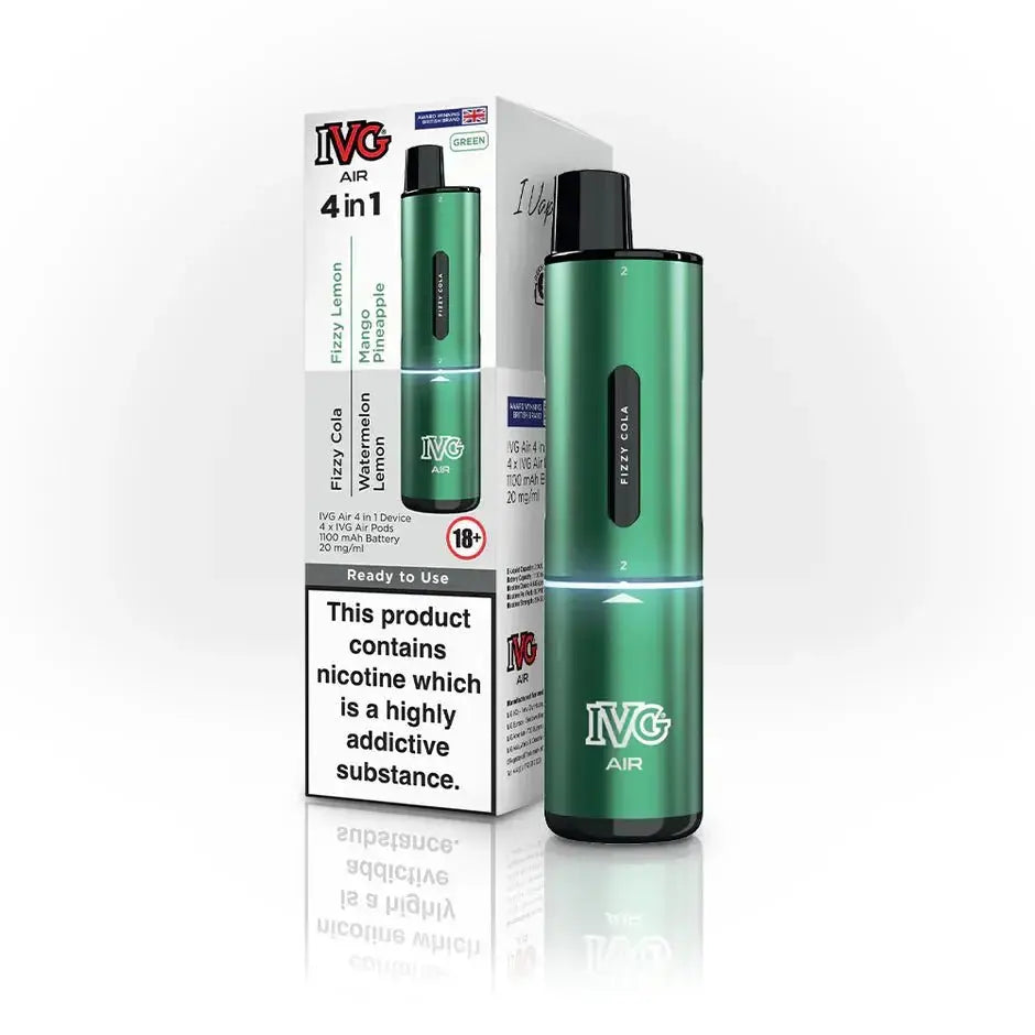 IVG 2400 Air 4-in-1 Pod Kit 99p | Washington Vapes UK IVG 2400 Air 4-in-1 Pod Kit 99p | Washington Vapes UK