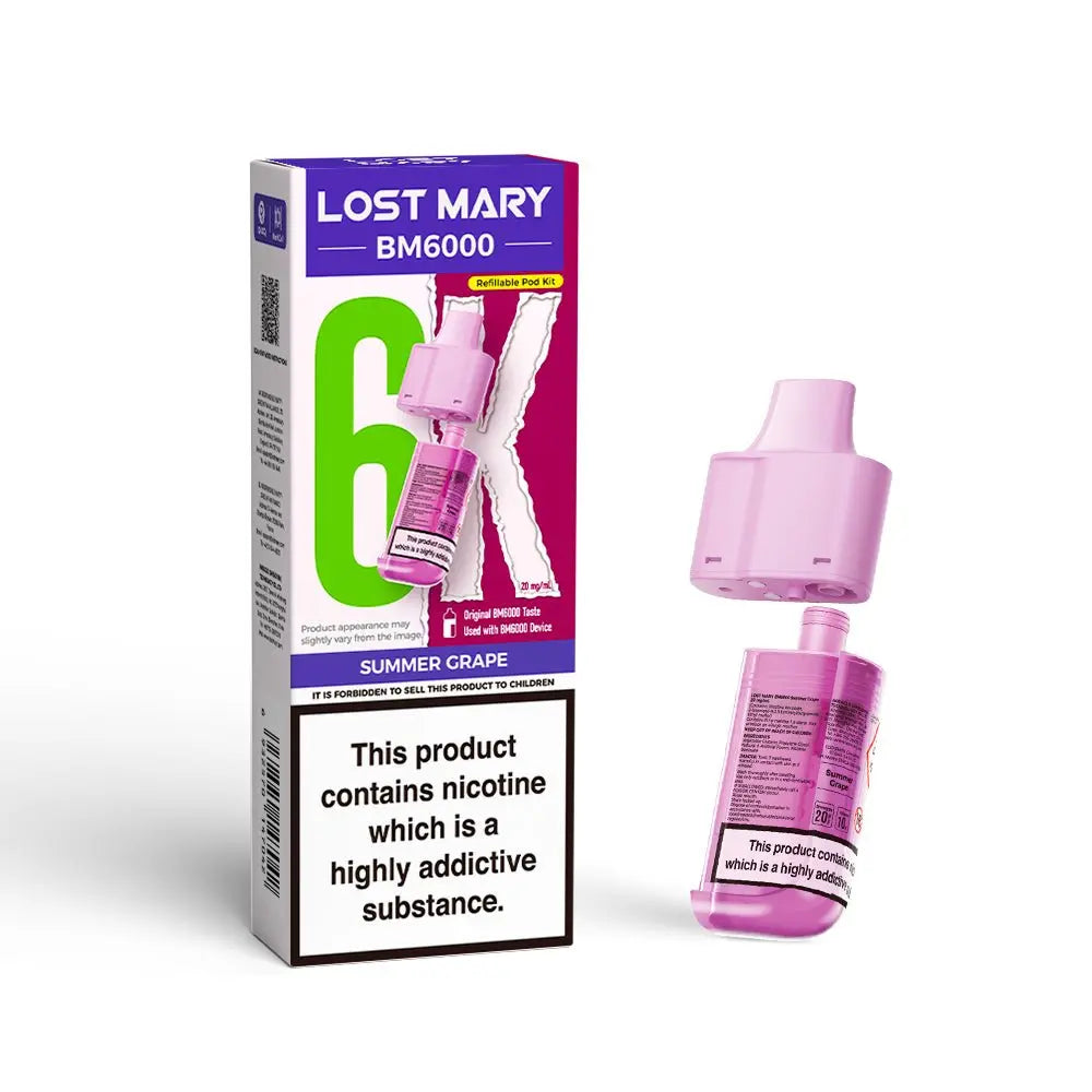 Lost Mary BM6000 Refill Pods UK | Buy Online  Washington Vapes UK