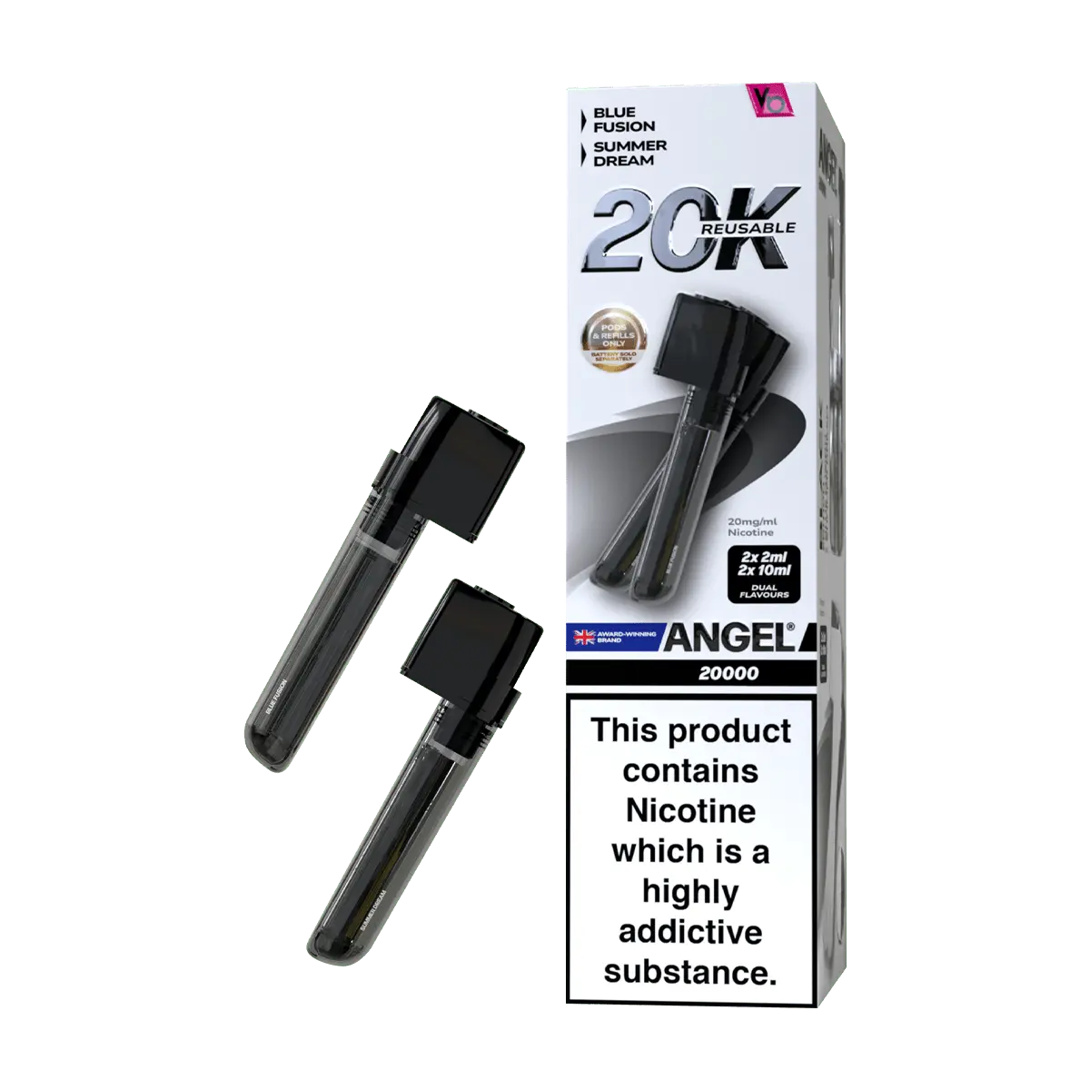 Angel 20k Prefilled pods + Refill containers - Any 2 for 15 Washington Vapes UK Angel 20k Prefilled pods + Refill containers - Any 2 for 15 Washington Vapes UK