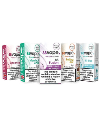 88 Vape 50/50 E - Liquid 10ml - Washington Vapes