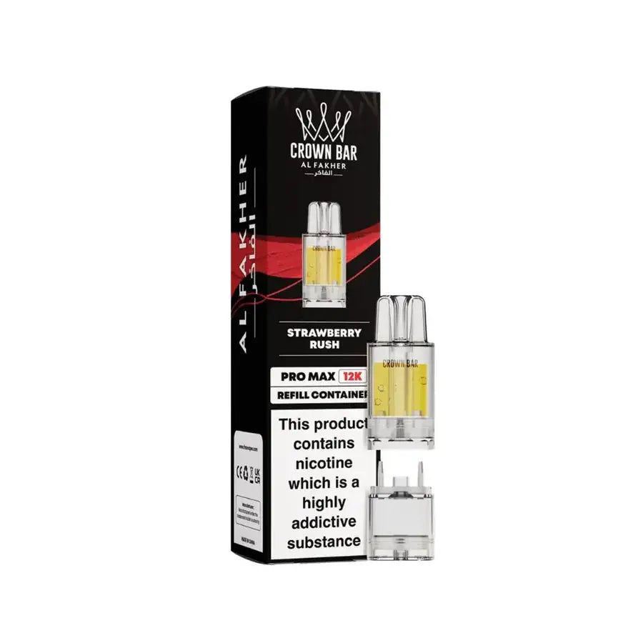 Al Fakher Crown Bar Pro Max 12K Refills - Washington Vapes UK Australia 5000  Puffs