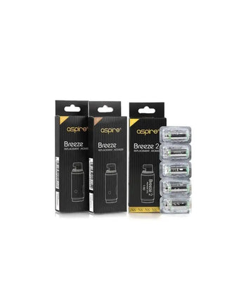 Shop Aspire Breeze Replacement Atomizer (Pack of 5) - Washington Vapes UK