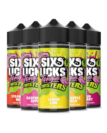 Shop Six Licks Tongue Twisters 100ml - Washington Vapes