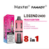 Shop Maxfel Fanady Legend 2400 Disposable 8 in 1 Vape - Washington Vapes
