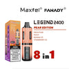 Shop Maxfel Fanady Legend 2400 Disposable 8 in 1 Vape - Washington Vapes