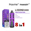 Shop Maxfel Fanady Legend 2400 Disposable 8 in 1 Vape - Washington Vapes