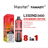 Shop Maxfel Fanady Legend 2400 Disposable 8 in 1 Vape - Washington Vapes