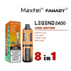 Shop Maxfel Fanady Legend 2400 Disposable 8 in 1 Vape - Washington Vapes