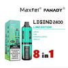 Shop Maxfel Fanady Legend 2400 Disposable 8 in 1 Vape - Washington Vapes