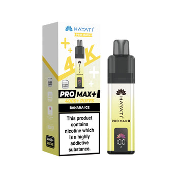 Hayati Pro Max+ 4K Prefilled Pod Kit - Banana Ice flavour