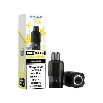 Hayati Pro Max+ 4K Replacement Pod - Banana Ice flavour